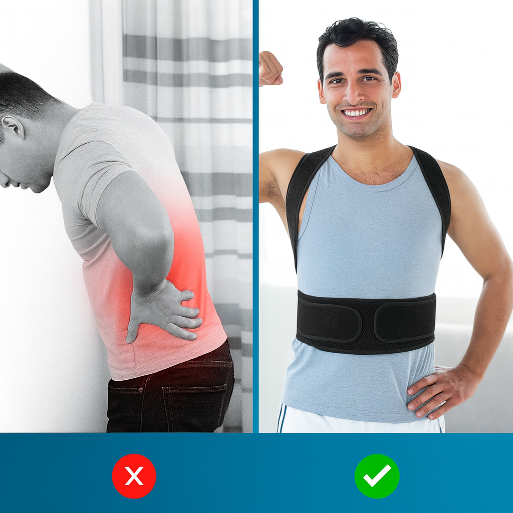 Correcteur de Posture avec Sangles Réglables – Maintien Droit et Confortable