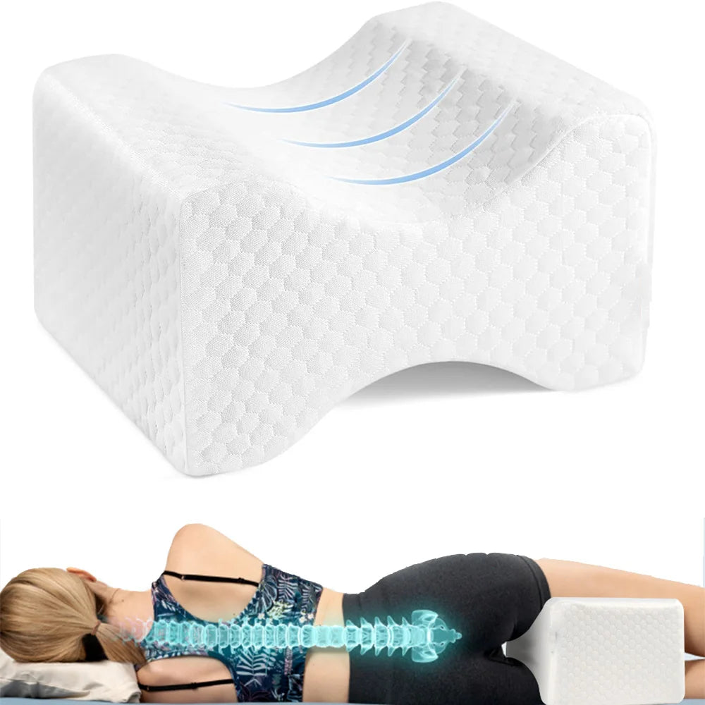 Coussin Orthopédique à Mémoire de Forme pour Genoux pour soulager le dos et les nerfs