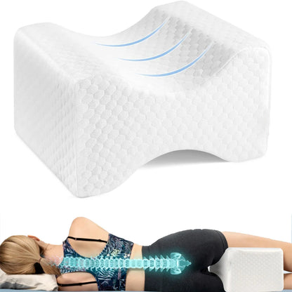 Coussin Orthopédique à Mémoire de Forme pour Genoux pour soulager le dos et les nerfs